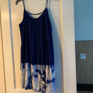 Large Ya brand blue tye dye dress